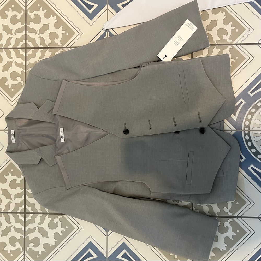 Kids Calvin Klein Gray suit jacket with vest